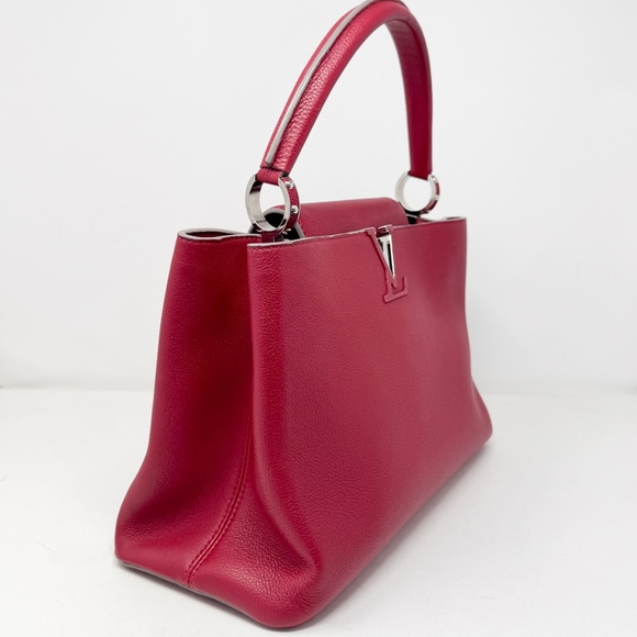 Louis Vuitton Red Capucines MM - Picture 2 of 9